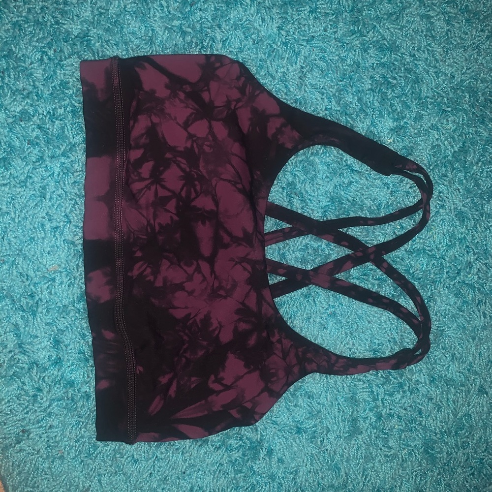 Patterned Lululemon energy bra